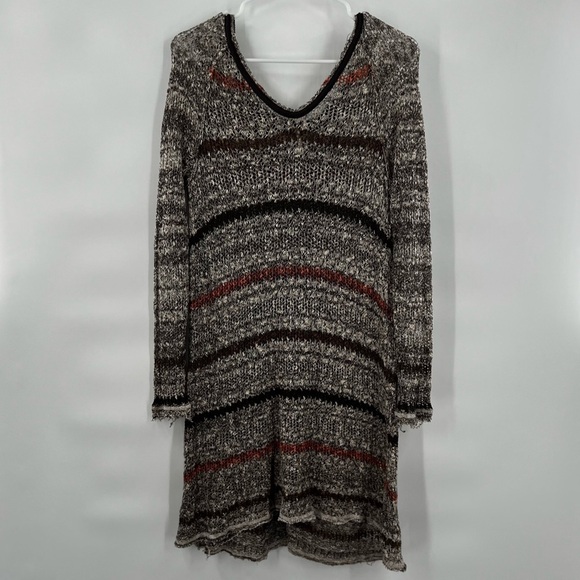Free People striped sweater dress long sleeve size SP - Picture 2 of 12